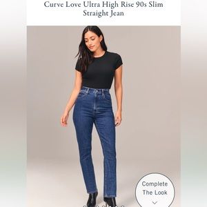 Abercrombie & Fitch Blue Straight Leg Jeans